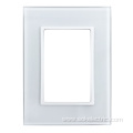 High Quality Glass Front Panel Aristocratic Style Switch Frame